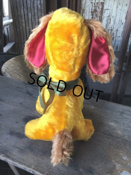 画像6: Vintage Yellow Puppy Dog w/Bee Plush Stuffed Toy Doll (R016)  (6)