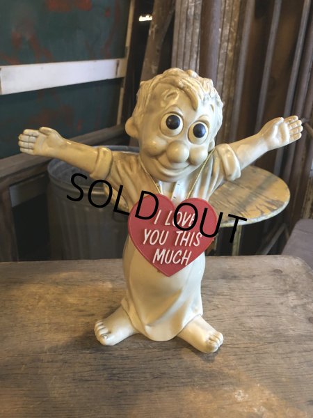 画像6: 70s Vintage Message Doll " I Love This Much " Big Size (R024)  (6)