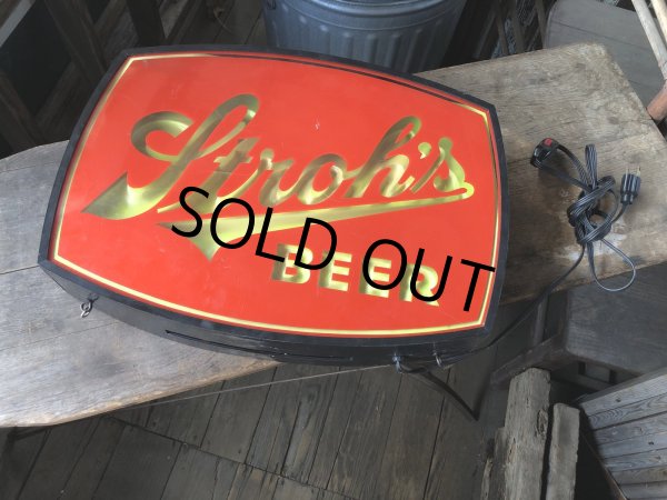 画像14: Vintage Stroh's Beer Lighted Bar Sign (R020)  (14)