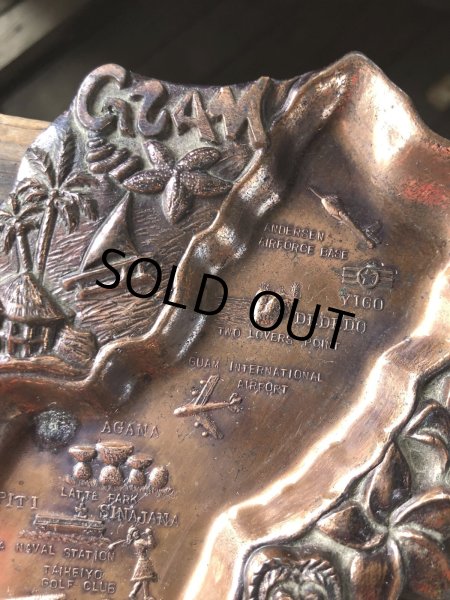 画像3: Vintage Souvenir Metal Tray Ashtray Guam (R036) (3)
