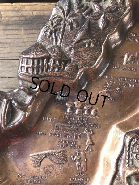 画像4: Vintage Souvenir Metal Tray Ashtray Guam (R036) (4)