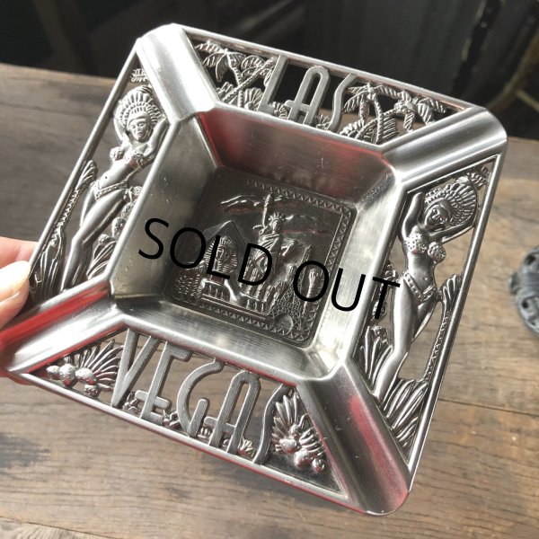画像7: Vintage Souvenir Metal Tray Ashtray LAS VEGAS (R033) (7)