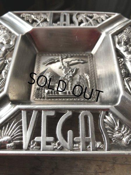 画像2: Vintage Souvenir Metal Tray Ashtray LAS VEGAS (R033) (2)