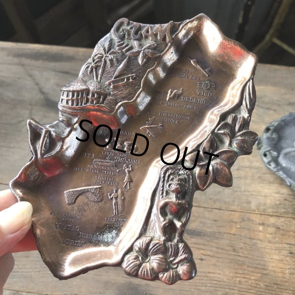 画像7: Vintage Souvenir Metal Tray Ashtray Guam (R036) (7)
