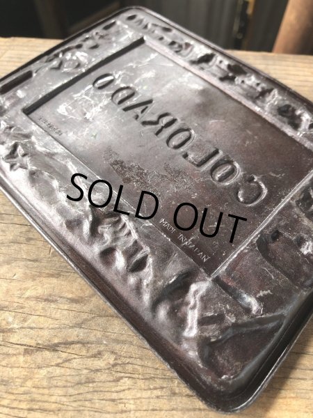 画像6: Vintage Souvenir Metal Tray Ashtray COLORADO (R027) (6)