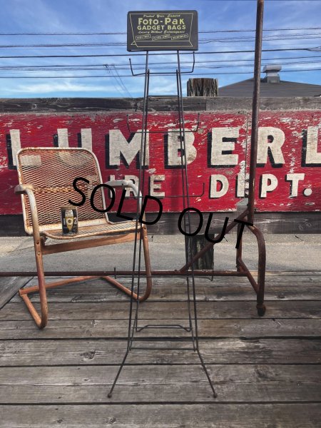画像26: Vintage Camera Foto-Pak Gadget Bags Advertising Store Display Wire Rack (R046)  (26)
