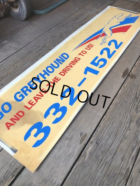 画像6: Vintage Greyhound Lines Inc Advertising Greyhound Bus Display Sign (R049) (6)