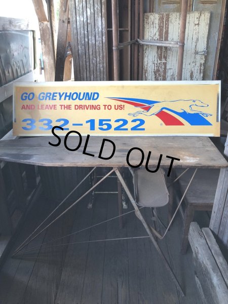 画像12: Vintage Greyhound Lines Inc Advertising Greyhound Bus Display Sign (R049) (12)