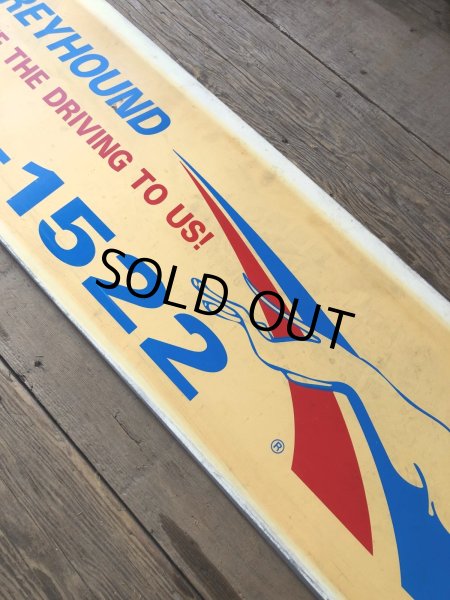 画像8: Vintage Greyhound Lines Inc Advertising Greyhound Bus Display Sign (R049) (8)