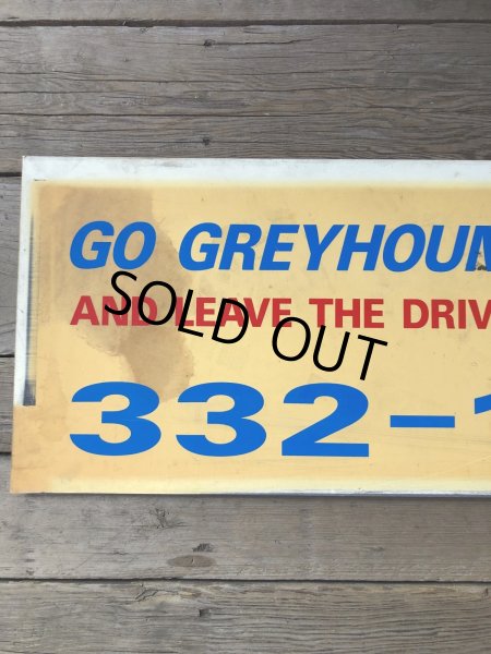 画像7: Vintage Greyhound Lines Inc Advertising Greyhound Bus Display Sign (R049) (7)