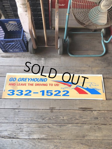 画像5: Vintage Greyhound Lines Inc Advertising Greyhound Bus Display Sign (R049) (5)