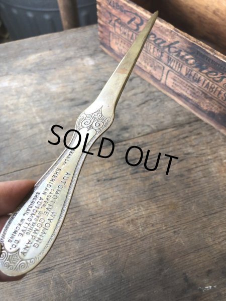 画像5: Vintage Wyoming Automotive Company Letter Opener Knife (R051)  (5)