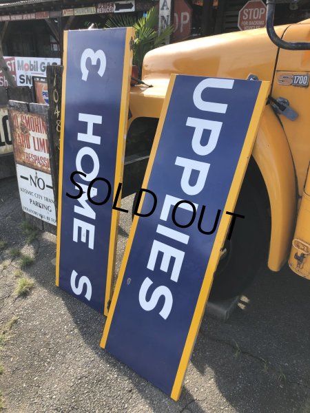 画像12: 【店舗引き取り限定】Vintage GOODYEAR Store Display & HOME SUPPLIES Porcelain Sign Huge ! (R054) (12)