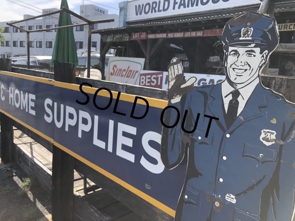 画像19: 【店舗引き取り限定】Vintage GOODYEAR Store Display & HOME SUPPLIES Porcelain Sign Huge ! (R054) (19)