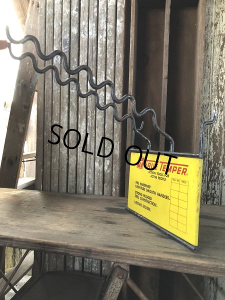 画像1: 70s Vintage True Temper Hardware Store Metal Display Rack (R064)  (1)