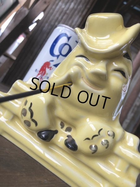 画像14: Vintage Ceramic Cowboy Humpty Dumpty String Holder Horton Ceramics (R080)  (14)