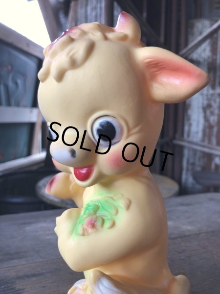 画像10: 60s Vintage Ledraplastic Cow Rubber Squeaky Doll (R126)  (10)