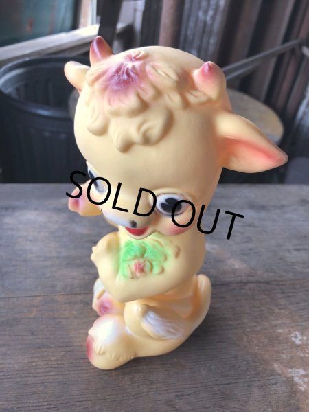 画像3: 60s Vintage Ledraplastic Cow Rubber Squeaky Doll (R126)  (3)