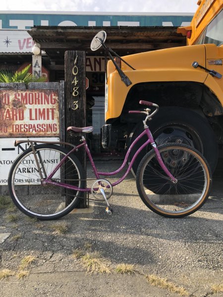 画像8:  【店舗引き取り限定】70s Vintage Schwinn HollyWood Magenta Purple Ladies Bicycle (R127) (8)
