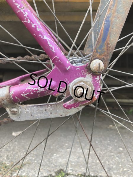 画像3:  【店舗引き取り限定】70s Vintage Schwinn HollyWood Magenta Purple Ladies Bicycle (R127) (3)