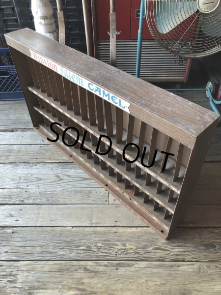 画像5: 70s Vintage Advertising Cigarette Store Display Metal Rack Winston Salem Camel (R128) (5)