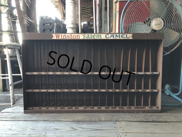 画像19: 70s Vintage Advertising Cigarette Store Display Metal Rack Winston Salem Camel (R128) (19)