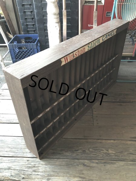 画像3: 70s Vintage Advertising Cigarette Store Display Metal Rack Winston Salem Camel (R128) (3)