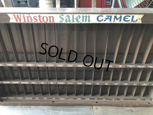 画像18: 70s Vintage Advertising Cigarette Store Display Metal Rack Winston Salem Camel (R128) (18)