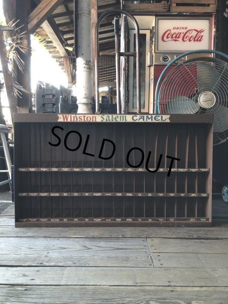 画像2: 70s Vintage Advertising Cigarette Store Display Metal Rack Winston Salem Camel (R128) (2)