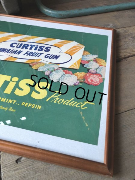 画像5: 40s Vintage CURTiSS HAWAIIAN FRUIT GUM Magazine Advertising Art Print w/Frame (R135)  (5)