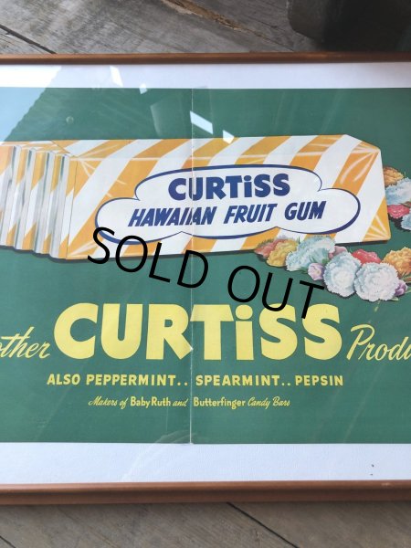 画像8: 40s Vintage CURTiSS HAWAIIAN FRUIT GUM Magazine Advertising Art Print w/Frame (R135)  (8)