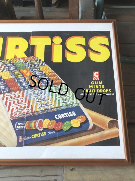 画像4: 40s Vintage CURTiSS CANDY Magazine Advertising Art Print w/Frame (R134)  (4)