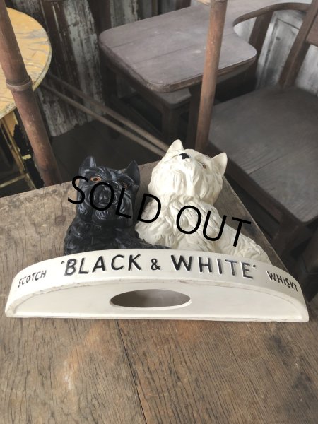 画像5: Black & White Whisky Terrier Dogs Advertising Display Figurine (R137) (5)