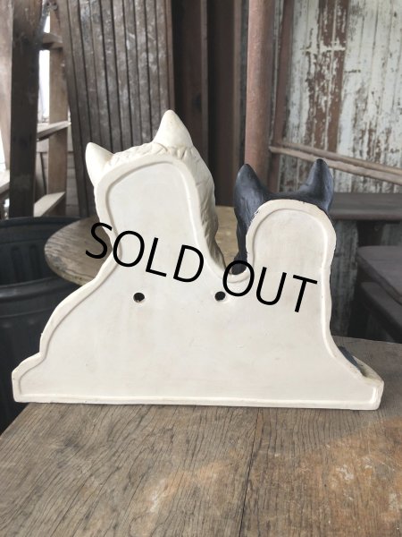 画像3: Black & White Whisky Terrier Dogs Advertising Display Figurine (R137) (3)