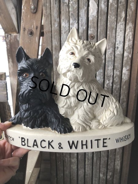 画像13: Black & White Whisky Terrier Dogs Advertising Display Figurine (R137) (13)