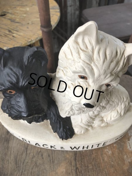 画像6: Black & White Whisky Terrier Dogs Advertising Display Figurine (R137) (6)