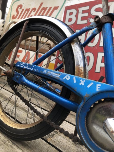 画像4:  【店舗引き取り限定】Vintage Schwinn Stingray Pixie Boys Kids Bike Blue 16" (R143) (4)