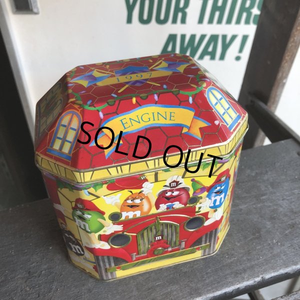 画像2: Vintage M&M's Tin Can Happy Holidays 1997 (R170)  (2)