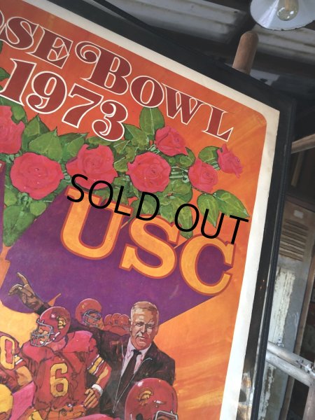 画像6: ROSE BOWL 1973 OSU vs USC Vintage Original Poster (R181)  (6)
