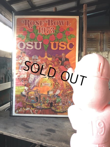 画像18: ROSE BOWL 1973 OSU vs USC Vintage Original Poster (R181)  (18)