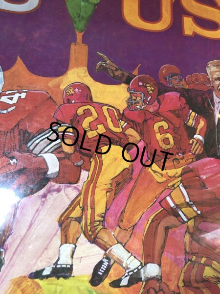 画像7: ROSE BOWL 1973 OSU vs USC Vintage Original Poster (R181)  (7)