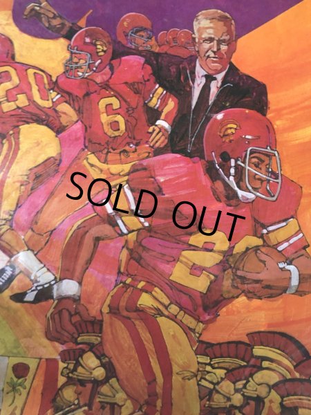 画像8: ROSE BOWL 1973 OSU vs USC Vintage Original Poster (R181)  (8)