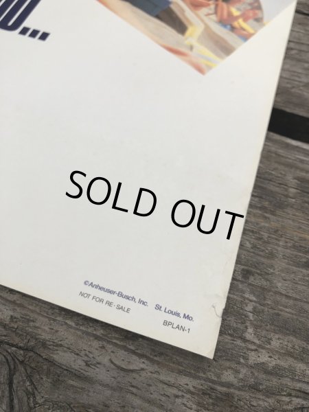 画像3: 80s Vintage Budweiser Bud Light Spuds MacKenzie Store Display Poster Sign (B182)  (3)