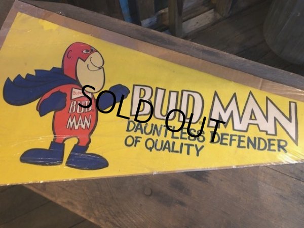 画像7: 90s Vintage Budweiser BUD MAN Pennant (B184)  (7)