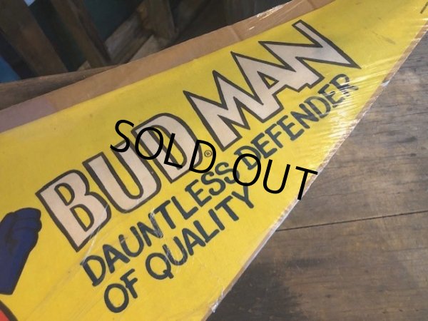画像6: 90s Vintage Budweiser BUD MAN Pennant (B184)  (6)