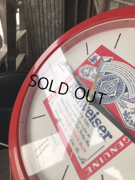 画像8: Vintage Budweiser Quartz Clock (B183)  (8)