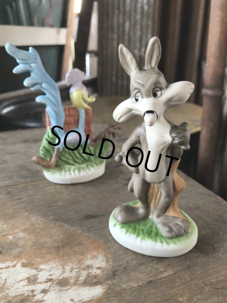 画像3: 70s Vintage Ceramic Figurine Road Runner & Wile E. Coyote SET (R195)  (3)