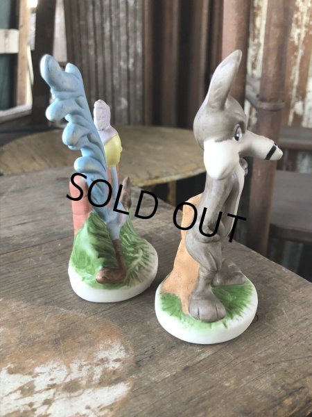 画像8: 70s Vintage Ceramic Figurine Road Runner & Wile E. Coyote SET (R195)  (8)