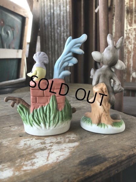 画像7: 70s Vintage Ceramic Figurine Road Runner & Wile E. Coyote SET (R195)  (7)