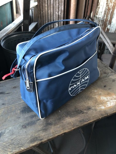 画像2: 70s Vintage PAN AM Airline Bag (R204)  (2)